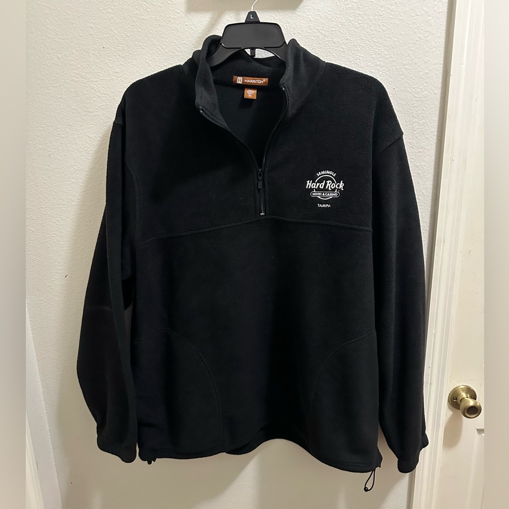 Seminole Hard Rock casino quarter. Zip fleece men’s XL black.